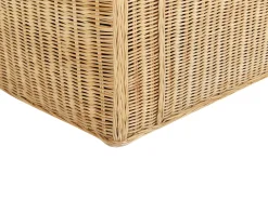 Sale Beliani Set da giardino con tavolo 5 posti LIVADEIA Rattan Naturale Bianco Naturale