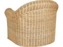 Sale Beliani Set da giardino con tavolo 5 posti LIVADEIA Rattan Naturale Bianco Naturale