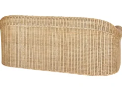 Sale Beliani Set da giardino con tavolo 5 posti LIVADEIA Rattan Naturale Bianco Naturale
