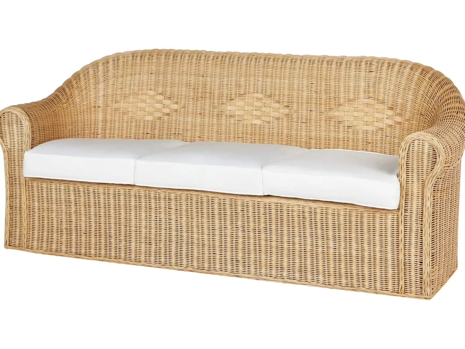 Sale Beliani Set da giardino con tavolo 5 posti LIVADEIA Rattan Naturale Bianco Naturale
