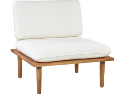 Sale Beliani Set da giardino con tavolo 4 posti FRASCATI Modulare Legno di acacia certificato Bianco sporco Bianco Marrone