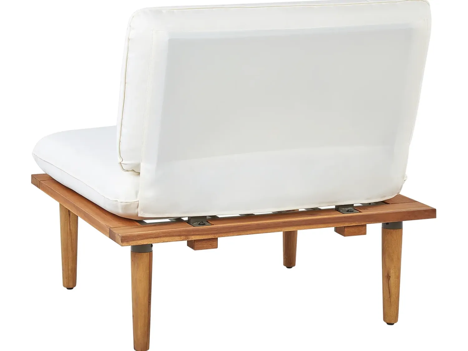 Sale Beliani Set da giardino con tavolo 4 posti FRASCATI Modulare Legno di acacia certificato Bianco sporco Bianco Marrone