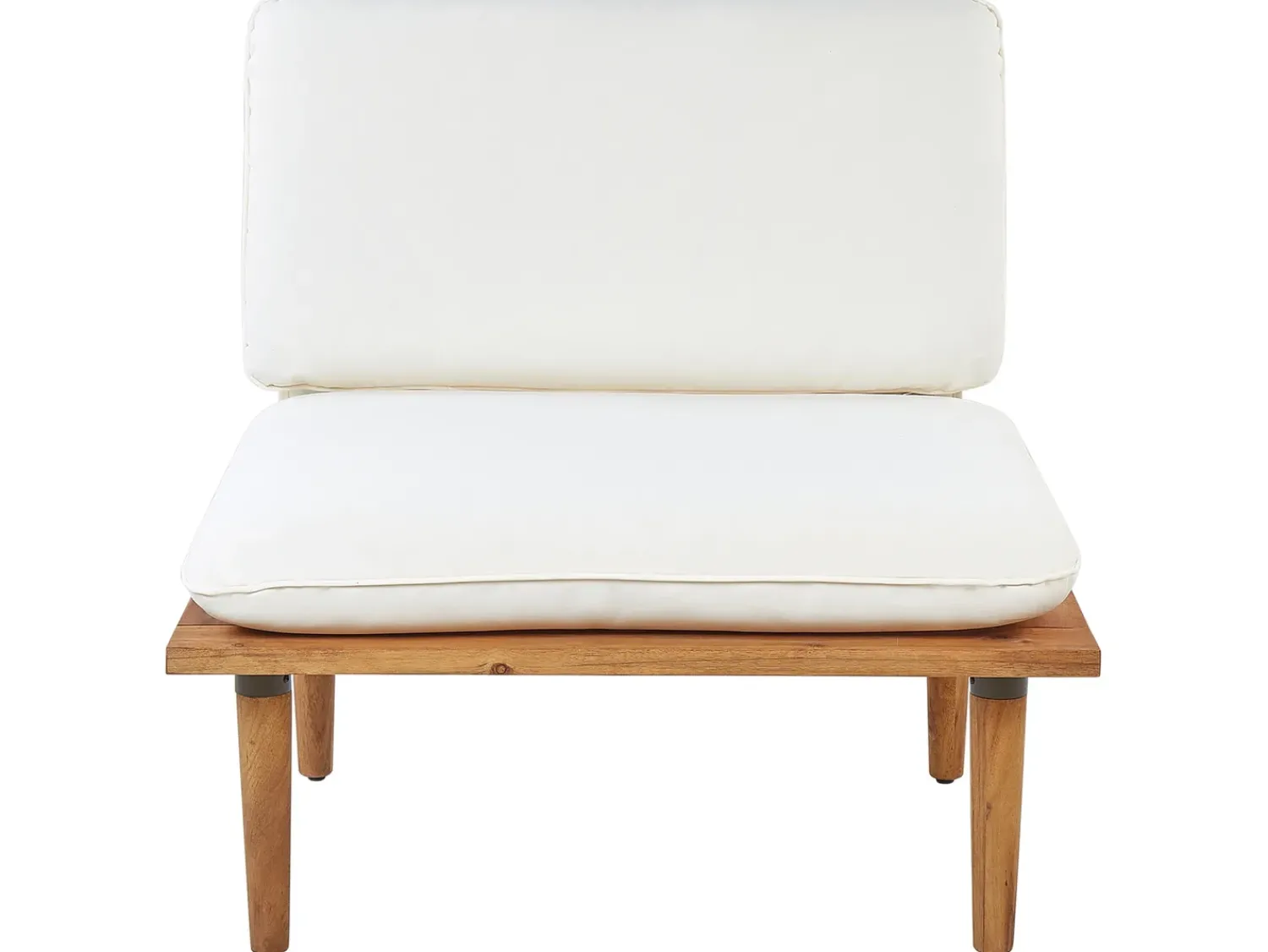 Sale Beliani Set da giardino con tavolo 4 posti FRASCATI Modulare Legno di acacia certificato Bianco sporco Bianco Marrone