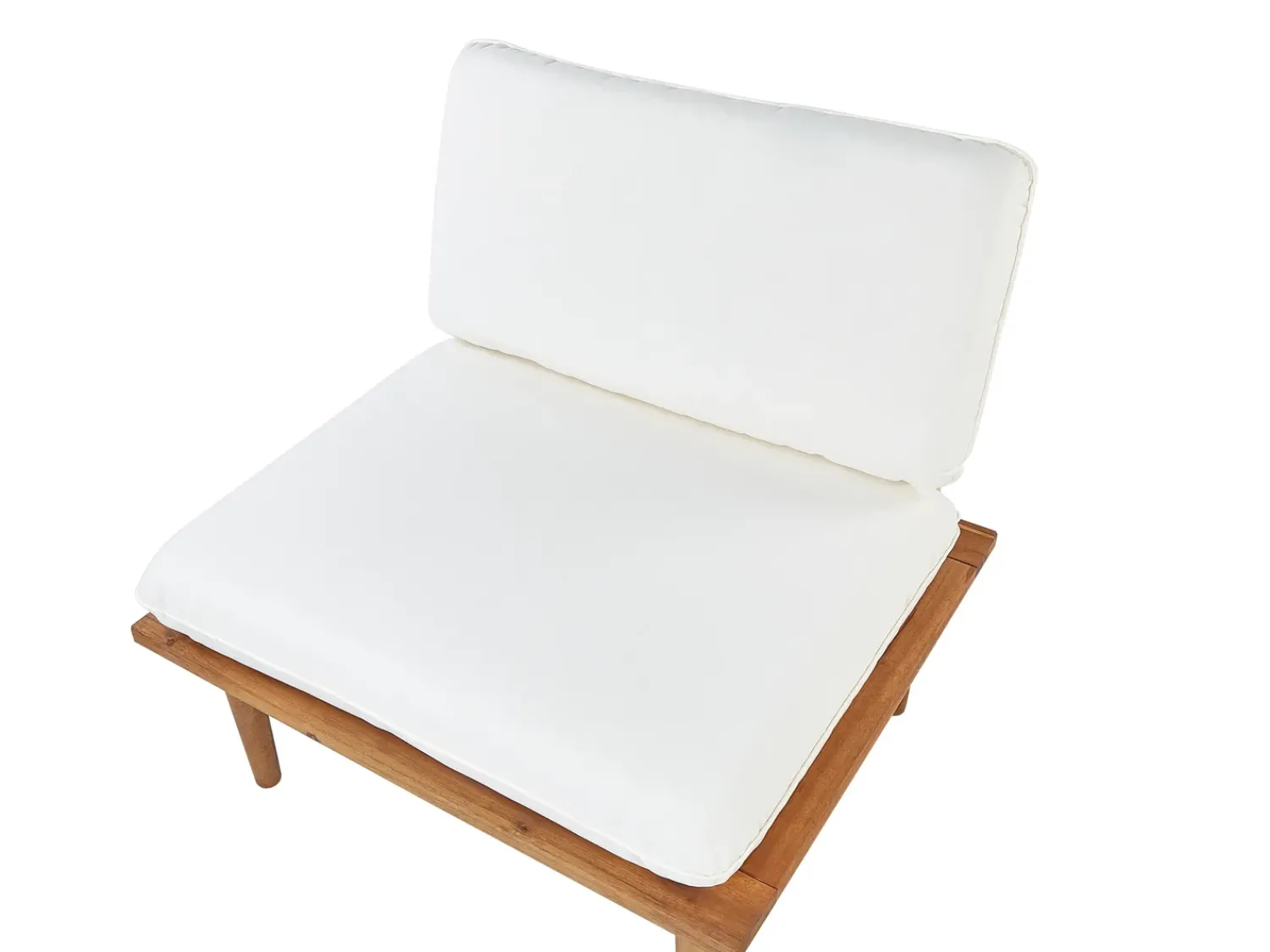 Sale Beliani Set da giardino con tavolo 4 posti FRASCATI Modulare Legno di acacia certificato Bianco sporco Bianco Marrone