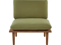New Beliani Set da giardino con tavolo 4 posti FRASCATI Modulare Legno di acacia certificato Verde oliva Marrone Verde