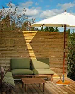 New Beliani Set da giardino con tavolo 4 posti FRASCATI Modulare Legno di acacia certificato Verde oliva Marrone Verde