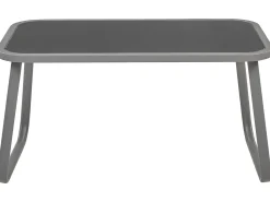 Best Beliani Set da giardino con tavolo 4 posti BARREA Metallo Grigio