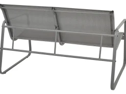 Best Beliani Set da giardino con tavolo 4 posti BARREA Metallo Grigio