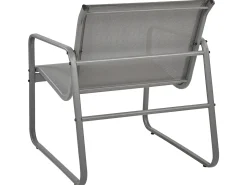 Best Beliani Set da giardino con tavolo 4 posti BARREA Metallo Grigio