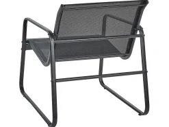 New Beliani Set da giardino con tavolo 4 posti BARREA Metallo Nero
