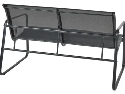 New Beliani Set da giardino con tavolo 4 posti BARREA Metallo Nero