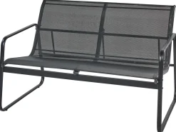 New Beliani Set da giardino con tavolo 4 posti BARREA Metallo Nero