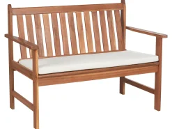 Discount Beliani Set da giardino con tavolo 4 posti ALTIDONA Legno d'acacia Bianco sporco Bianco Marrone