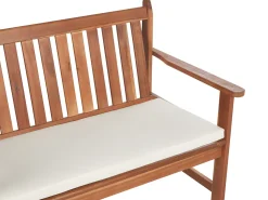 Discount Beliani Set da giardino con tavolo 4 posti ALTIDONA Legno d'acacia Bianco sporco Bianco Marrone