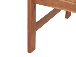 Discount Beliani Set da giardino con tavolo 4 posti ALTIDONA Legno d'acacia Bianco sporco Bianco Marrone