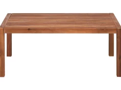 Beliani Set da giardino con tavolo 4 posti ANTRIA Legno d'acacia Beige Beige Marrone