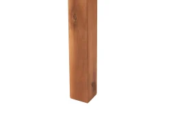 New Beliani Set da giardino con tavolo 4 posti ANTRIA Legno d'acacia Nero Marrone Nero