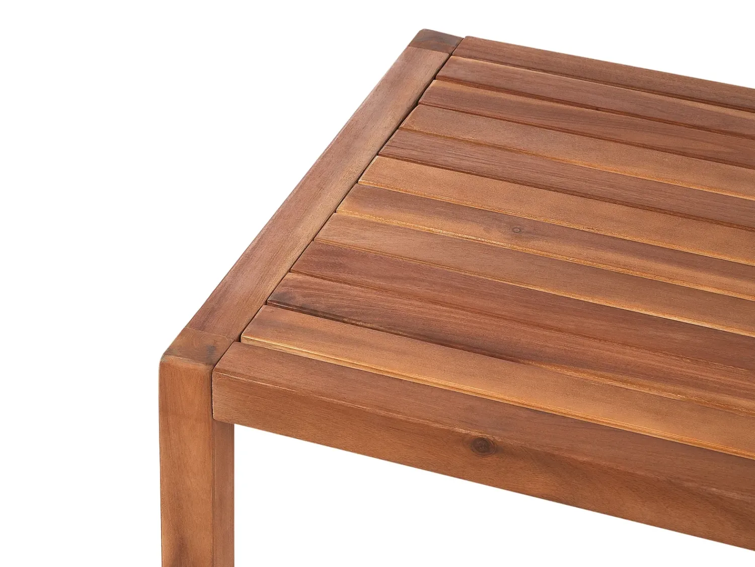 New Beliani Set da giardino con tavolo 4 posti ANTRIA Legno d'acacia Nero Marrone Nero