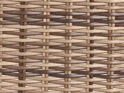 Clearance Beliani Set da giardino con tavolo 5 posti VITTORIA XL Rattan sintetico (PE) Verde oliva Beige Marrone Verde
