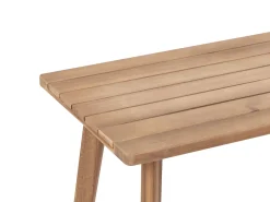 Online Beliani Set da giardino con tavolo 4 posti ARENELLA Legno di acacia certificato Beige chiaro Beige Marrone