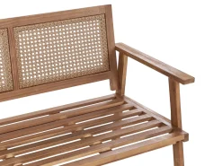 Online Beliani Set da giardino con tavolo 4 posti ARENELLA Legno di acacia certificato Beige chiaro Beige Marrone
