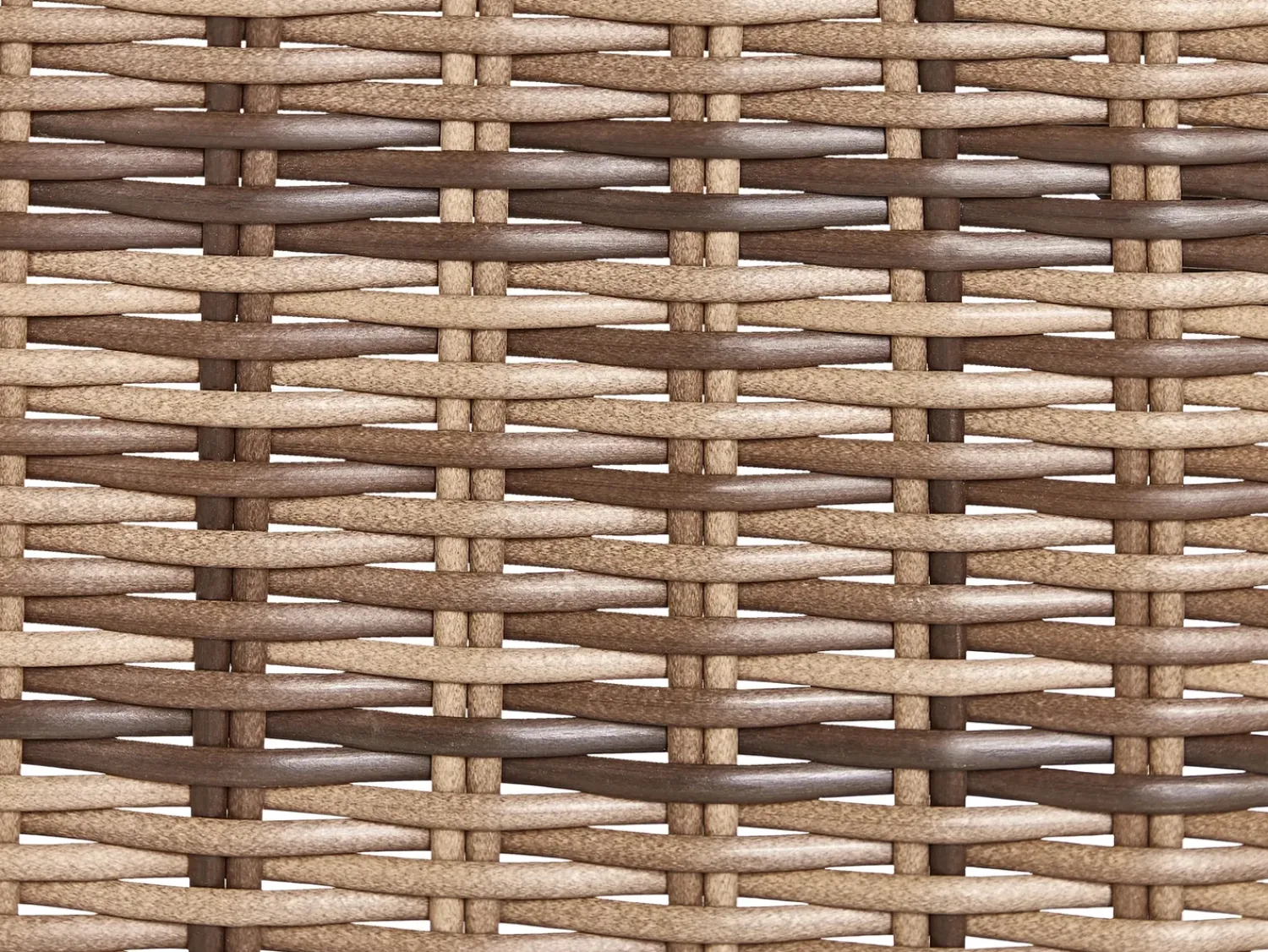 Outlet Beliani Set da giardino con tavolo 4 posti VITTORIA Rattan sintetico (PE) Verde oliva Naturale Marrone Verde