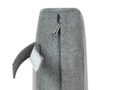New Beliani Set da giardino con tavolo 4 posti VEZZANA Metallo Grigio Grigio Marrone Nero