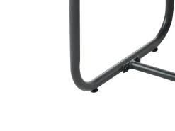 New Beliani Set da giardino con tavolo 4 posti VEZZANA Metallo Grigio Grigio Marrone Nero