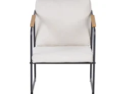 Sale Beliani Set da giardino con tavolo 4 posti VEZZANA Metallo Beige chiaro Beige Marrone Nero