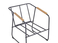 Sale Beliani Set da giardino con tavolo 4 posti VEZZANA Metallo Beige chiaro Beige Marrone Nero