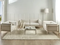 Sale Beliani Set da giardino con tavolo 4 posti FERRETTI chiaro Beige