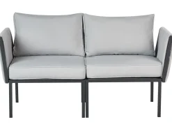Discount Beliani Set da giardino con tavolo 5 posti SKALA Metallo chiaro Grigio