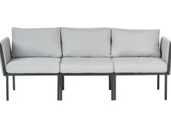 Discount Beliani Set da giardino con tavolo 5 posti SKALA Metallo chiaro Grigio
