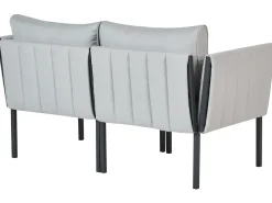 Discount Beliani Set da giardino con tavolo 5 posti SKALA Metallo chiaro Grigio