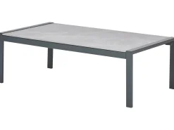 Discount Beliani Set da giardino con tavolo 5 posti SKALA Metallo chiaro Grigio