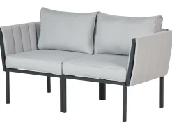 Discount Beliani Set da giardino con tavolo 5 posti SKALA Metallo chiaro Grigio