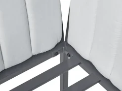 Discount Beliani Set da giardino con tavolo 5 posti SKALA Metallo chiaro Grigio