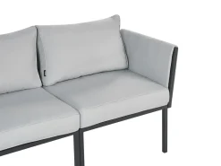 Discount Beliani Set da giardino con tavolo 5 posti SKALA Metallo chiaro Grigio