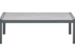 Discount Beliani Set da giardino con tavolo 5 posti SKALA Metallo chiaro Grigio