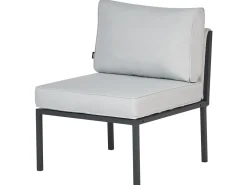 Discount Beliani Set da giardino con tavolo 5 posti SKALA Metallo chiaro Grigio