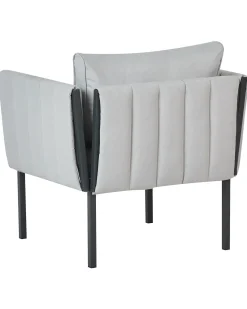Discount Beliani Set da giardino con tavolo 5 posti SKALA Metallo chiaro Grigio