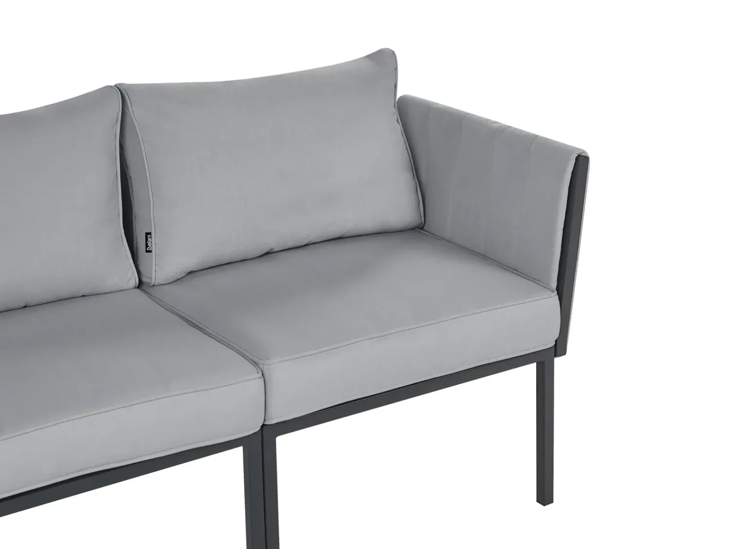 Discount Beliani Set da giardino con tavolo 5 posti SKALA Metallo scuro Grigio