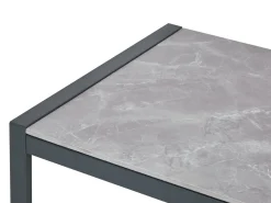 Discount Beliani Set da giardino con tavolo 5 posti SKALA Metallo scuro Grigio