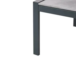 Discount Beliani Set da giardino con tavolo 5 posti SKALA Metallo scuro Grigio