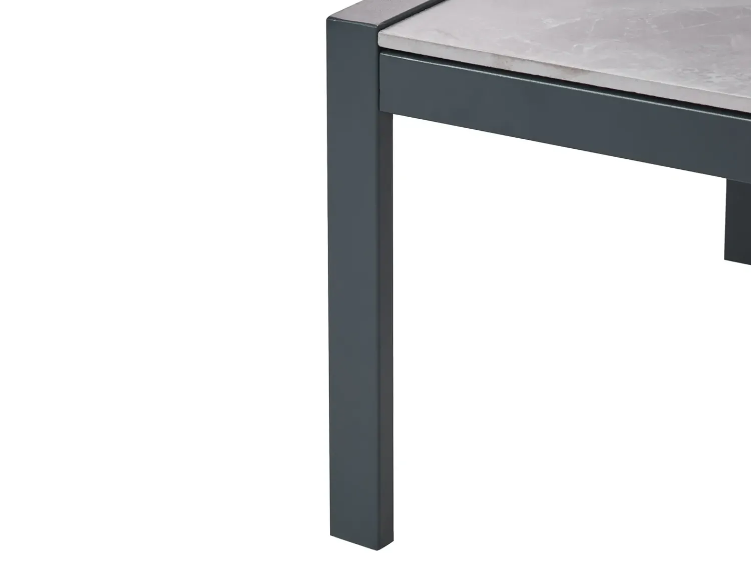 Discount Beliani Set da giardino con tavolo 5 posti SKALA Metallo scuro Grigio