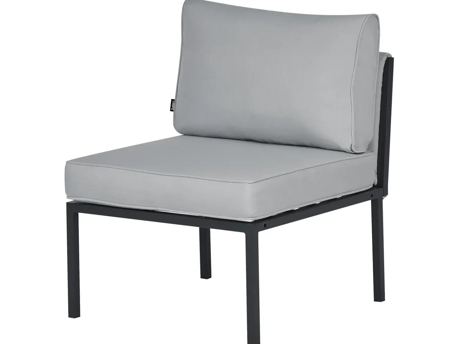 Discount Beliani Set da giardino con tavolo 5 posti SKALA Metallo scuro Grigio