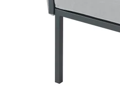 Discount Beliani Set da giardino con tavolo 5 posti SKALA Metallo scuro Grigio