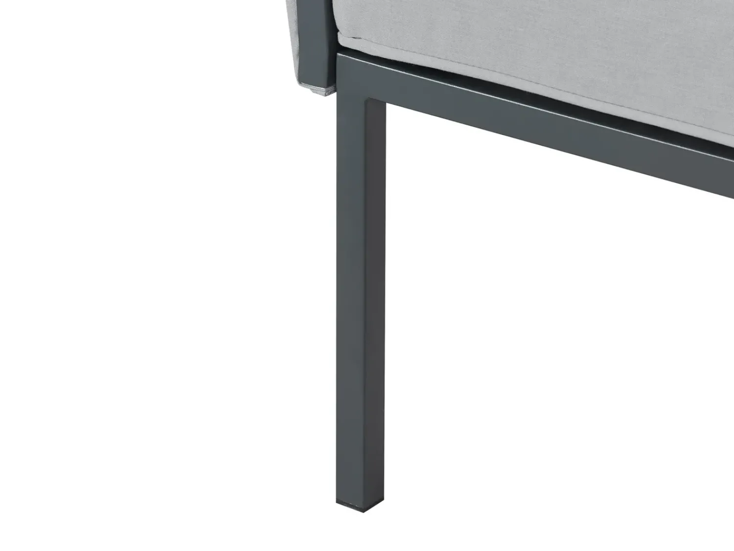 Discount Beliani Set da giardino con tavolo 5 posti SKALA Metallo scuro Grigio