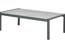 Discount Beliani Set da giardino con tavolo 5 posti SKALA Metallo scuro Grigio