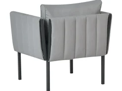 Discount Beliani Set da giardino con tavolo 5 posti SKALA Metallo scuro Grigio